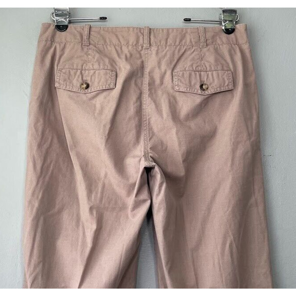 Talbots Pants Womens Size 10 Boyfriend Kahki Convertible Roll Tab Hiking Baggy - Picture 7 of 10